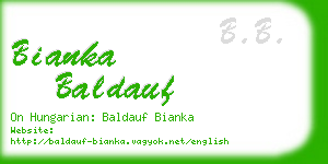 bianka baldauf business card